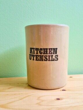 Vintage Pearsons of Chesterfield Stoneware Utensil Crock